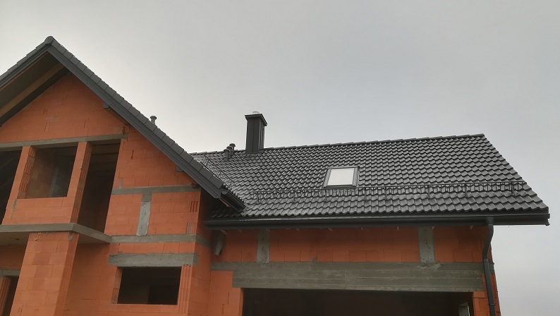 Braas dachówka cementowa Bałtycka- dom w Kurianach